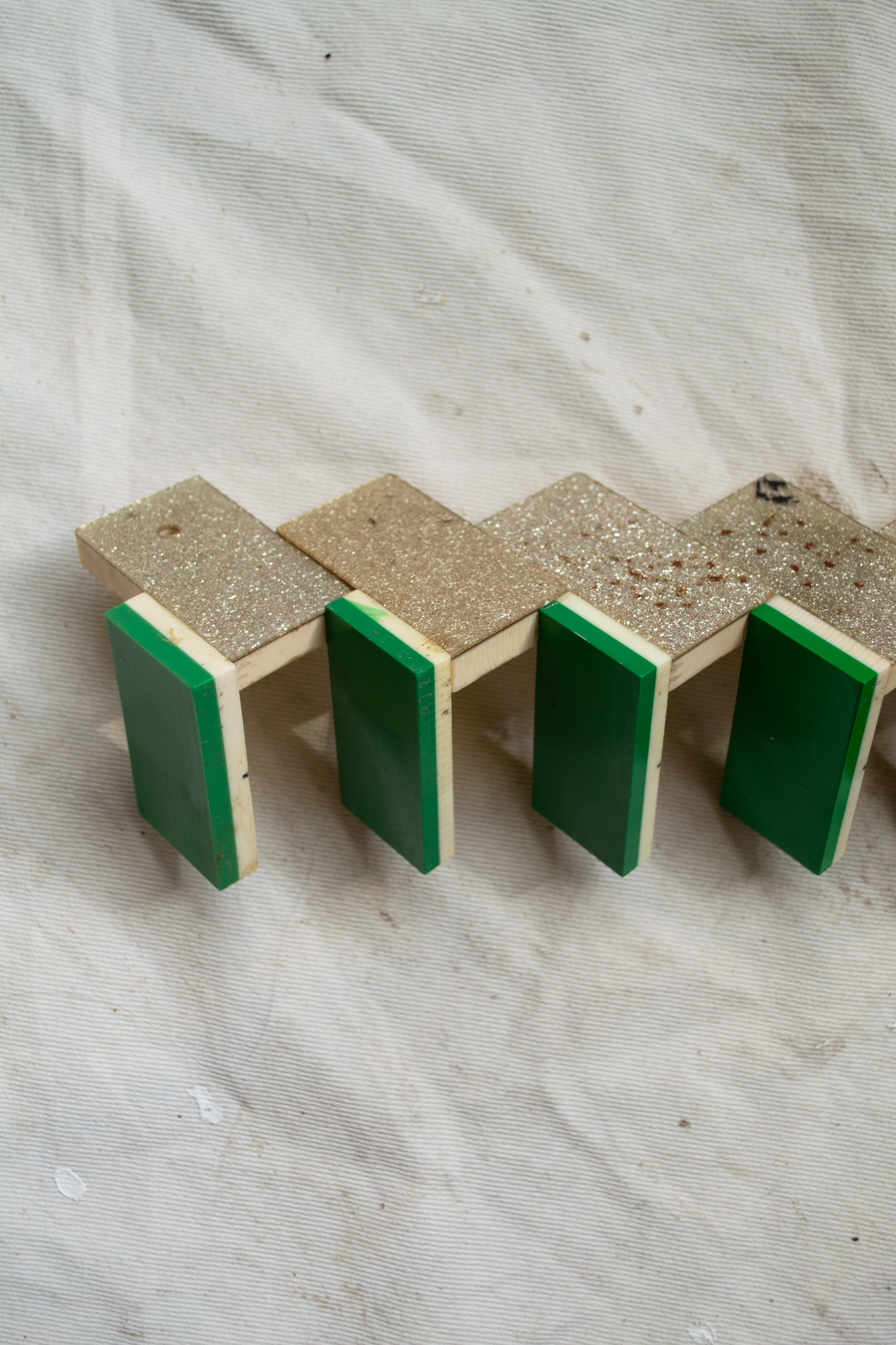 Bakelite Domino Staircase Wall Shelf