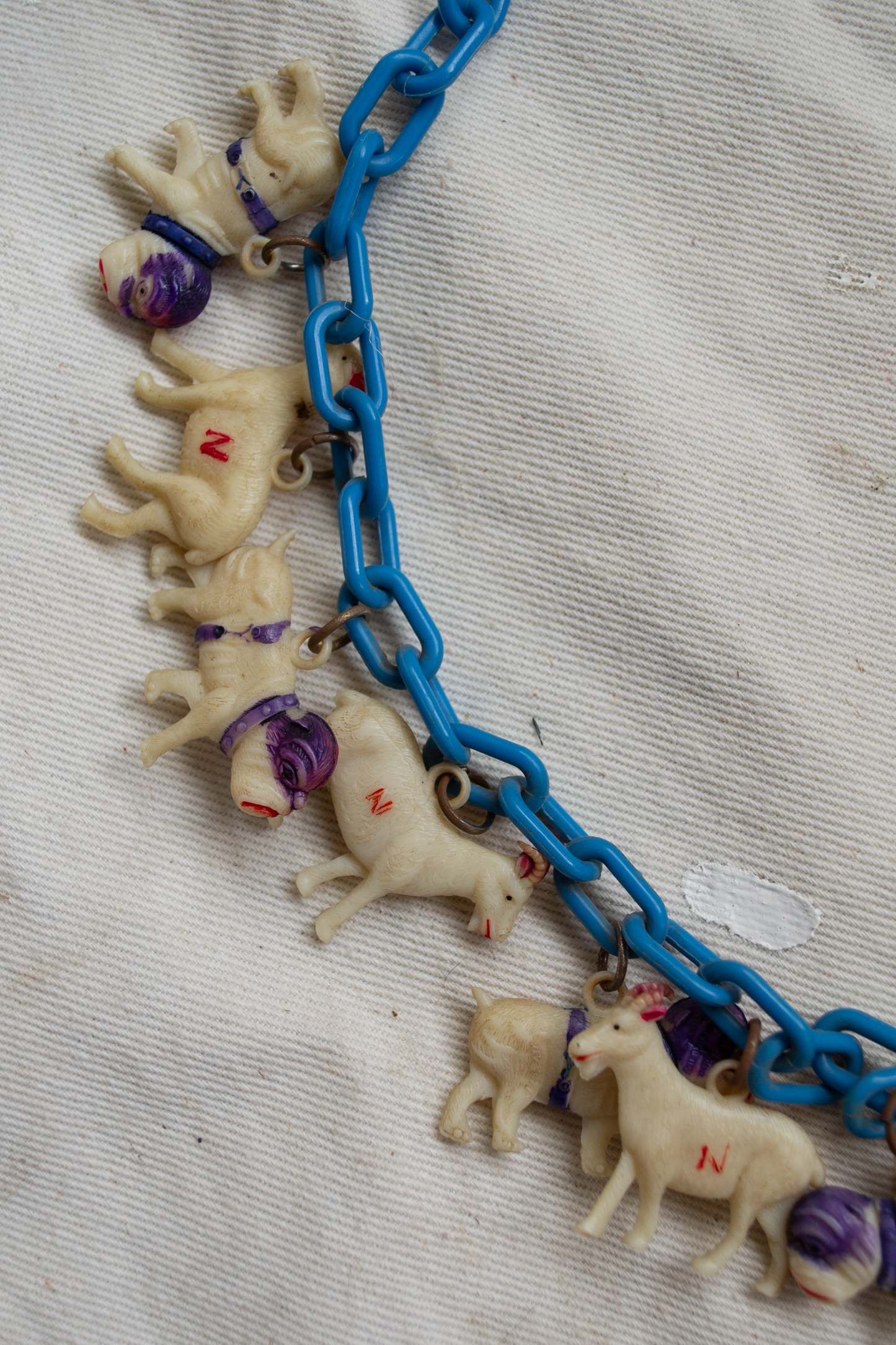 1930s Celluloid Charm Necklace