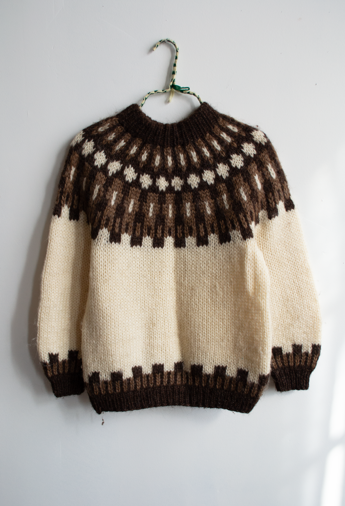 Handmade Fair Isle Sweater, M