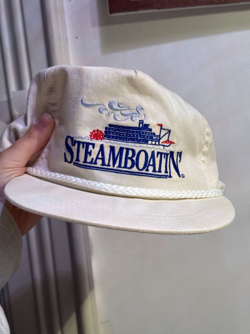 White Mississippi Steamboatin' Trucker Hat