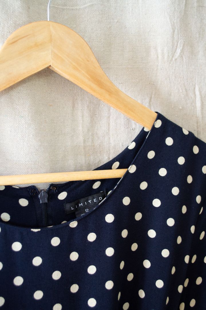 1990s Polka Dot Dress