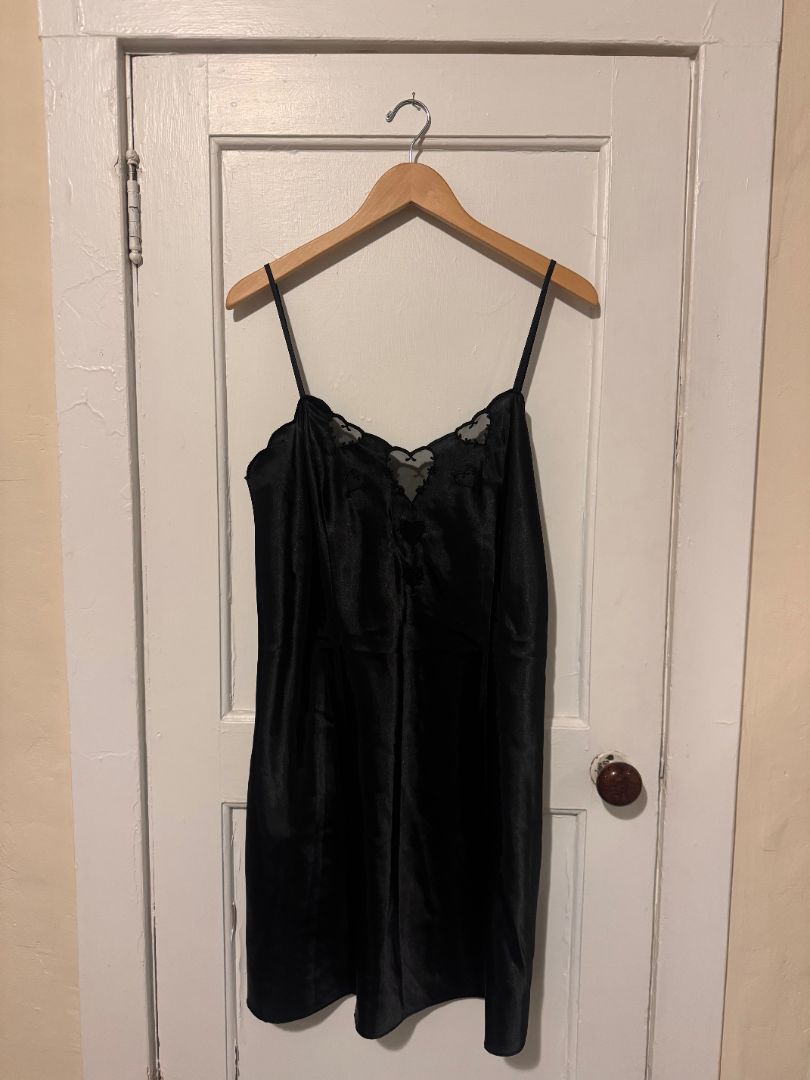 Black Lord & Taylor Lord & Taylor black slip dress, Medium