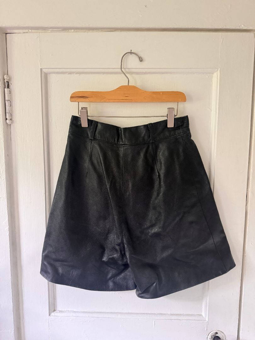Black NA Black Leather shorts, 9/10