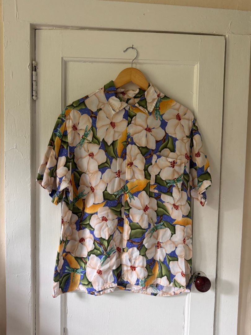 Bayou Wear Bayou Wear New Orleans Jazz Fest buttondown, Medium