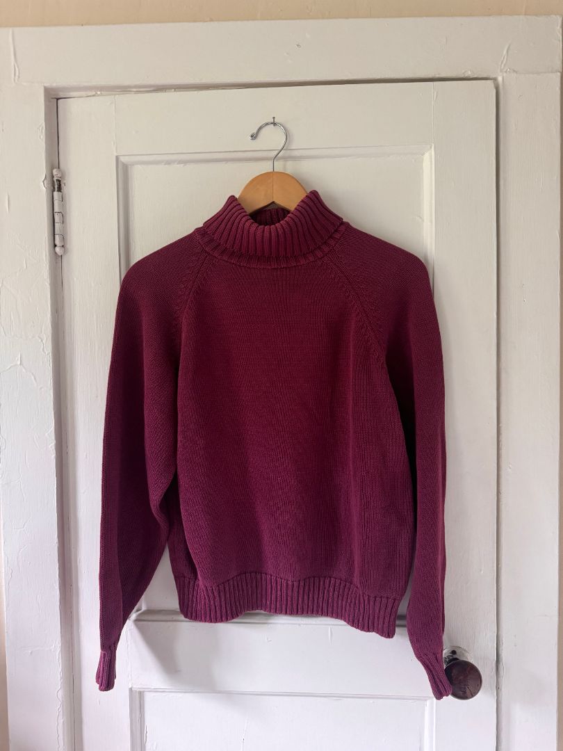 Purple Land's End Land's end purple turtleneck sweater, Medium