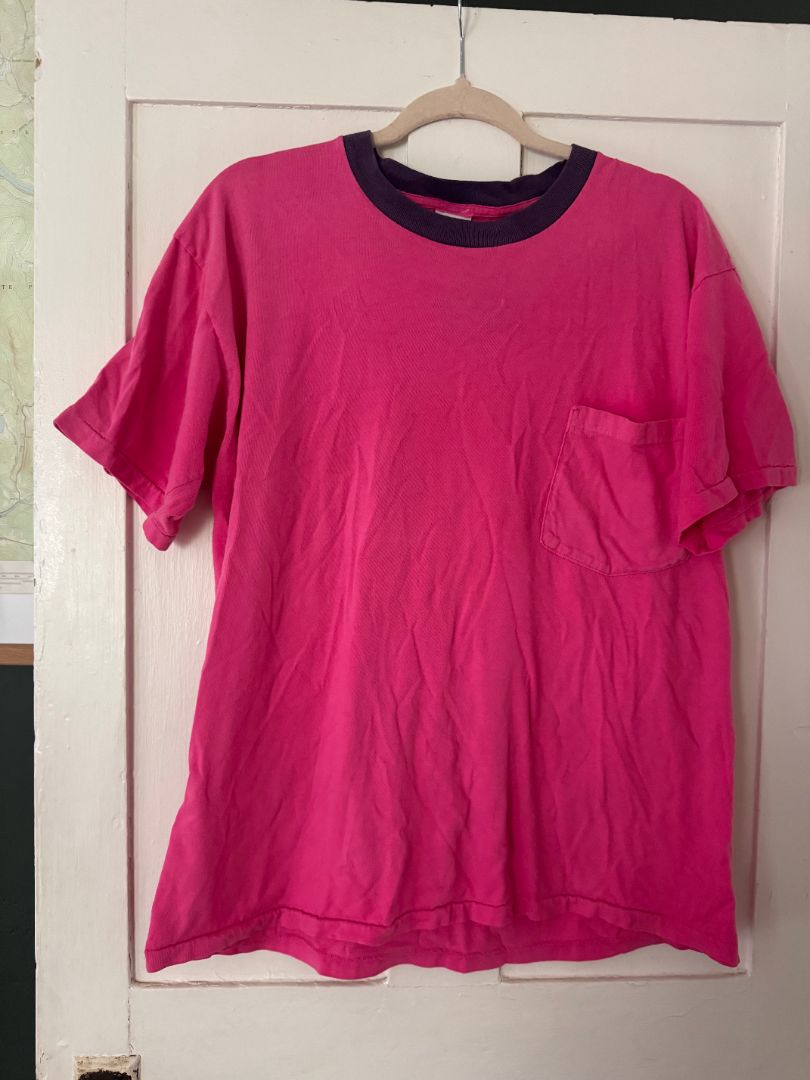 Gap pink pocket tee, Small