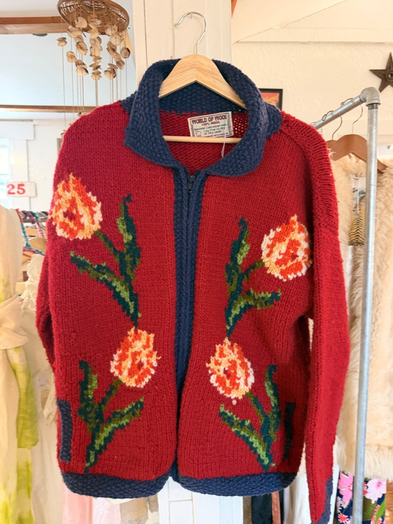 Tulip cowichan style wool zip