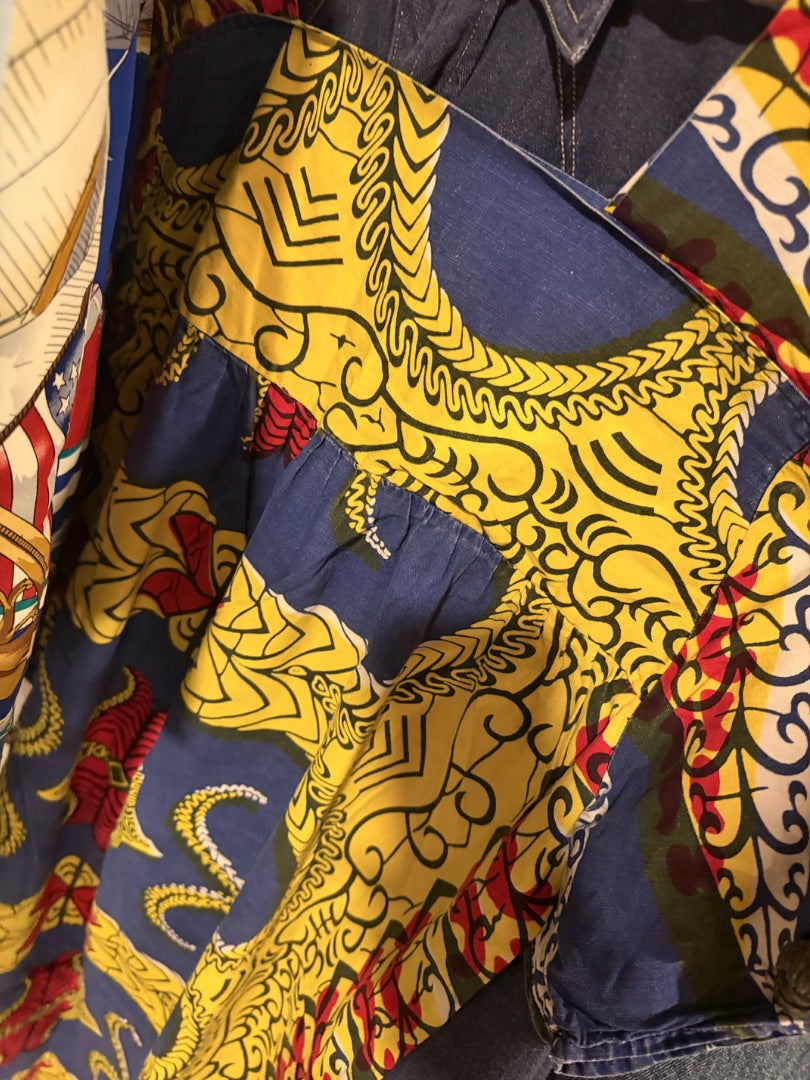 African wax print dress