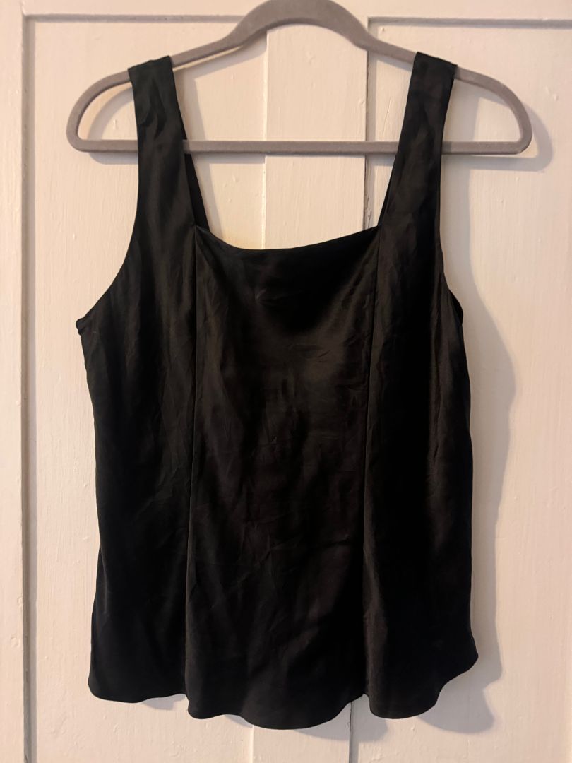 Nordstrom Lingerie black silk tank