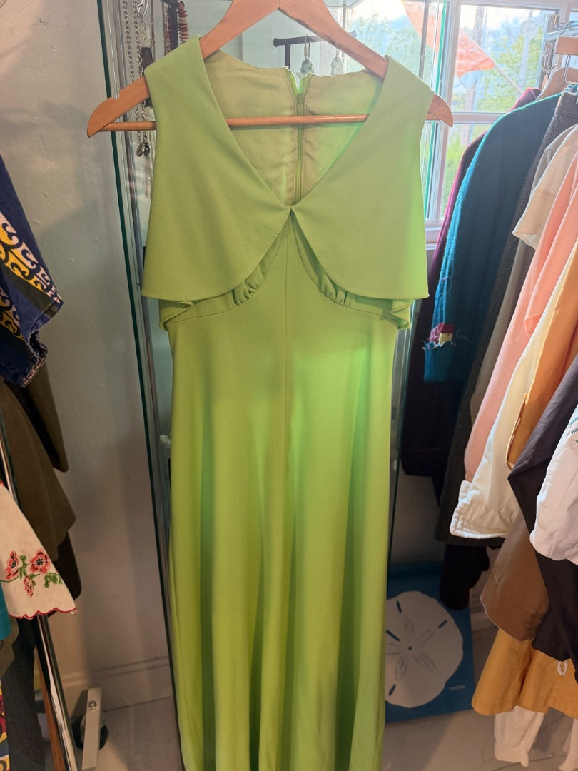 70’s lime spring dress