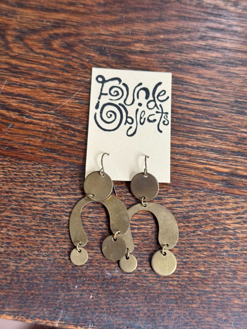 Handmade Brass Mobile Earrings