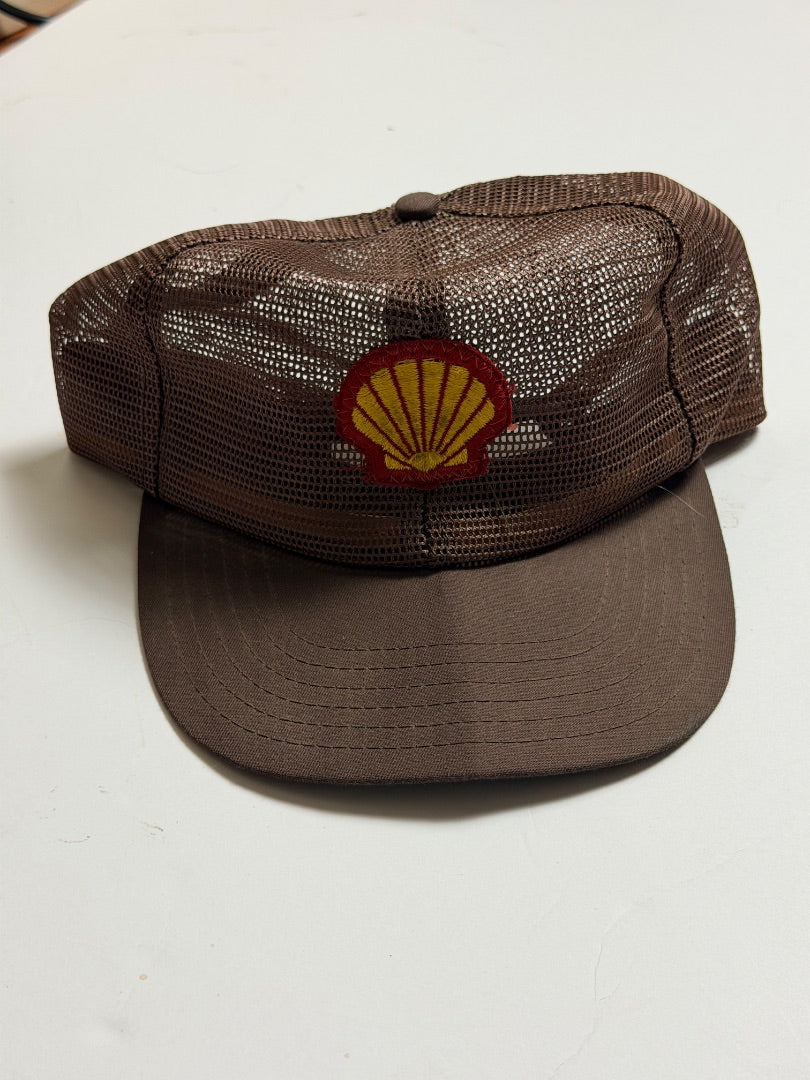 Brown Vintage Vintage 70s shell racing hat, OS