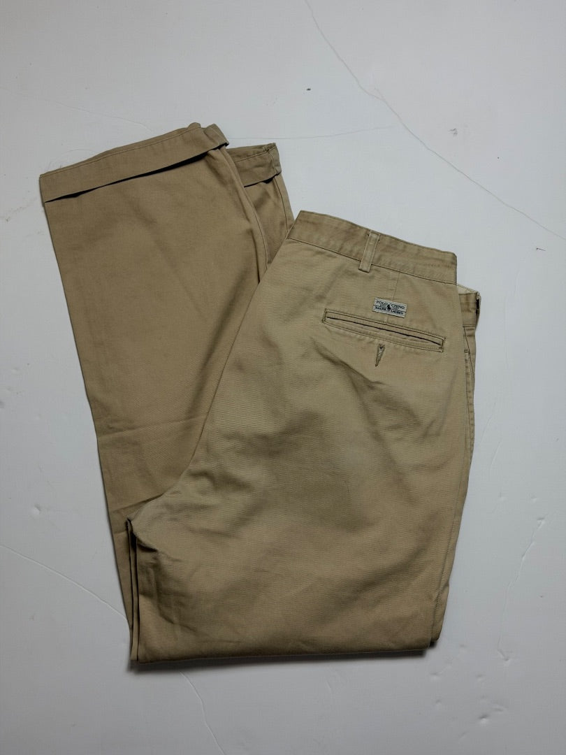 Tan Polo Vintage Polo Ralph Lauren chinos 34x32, 34X 32