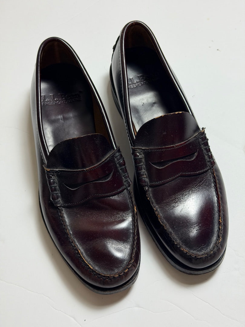 Brown LL Bean vintage LL bean penny loafers, 11.5