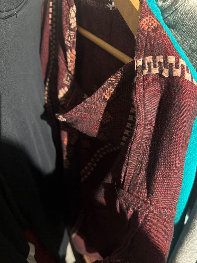 Maroon hippie top