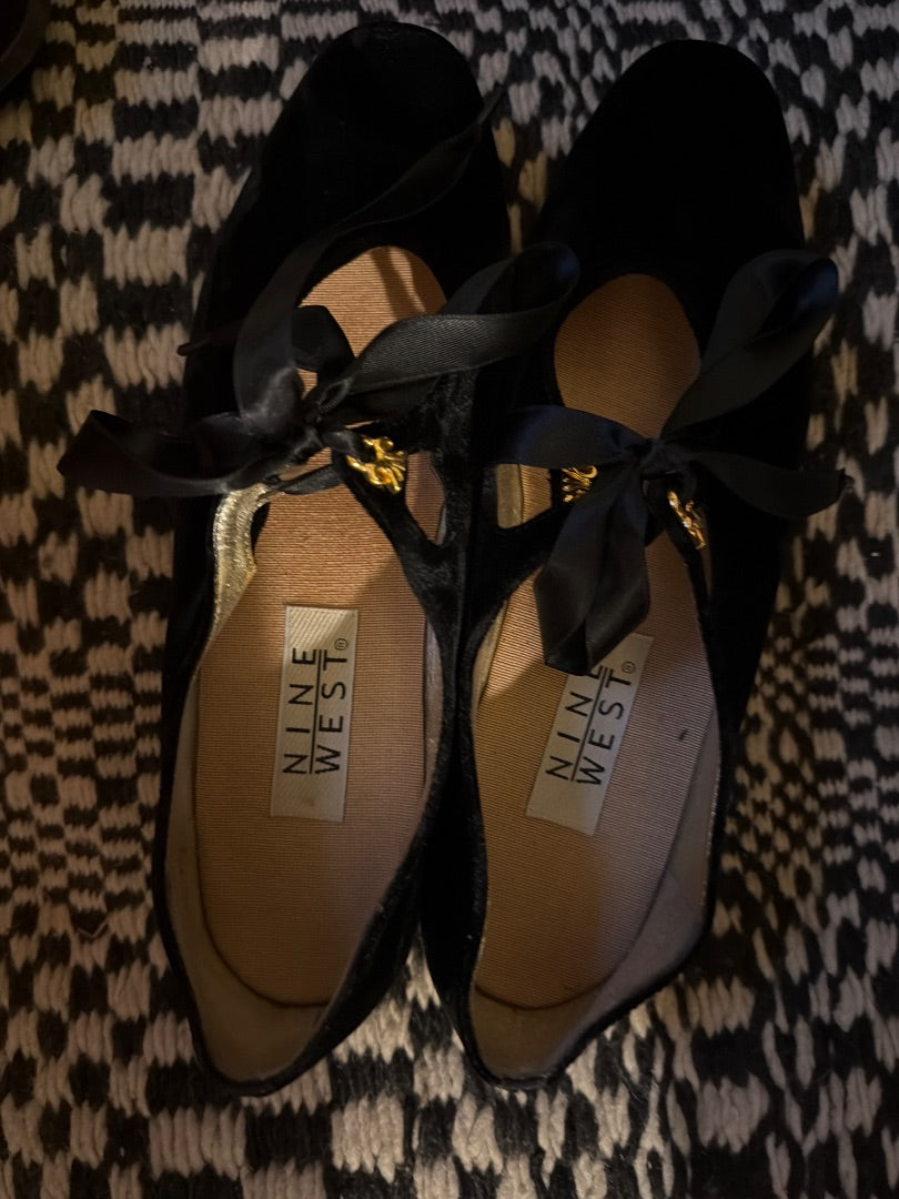 Velvet Nine West ballet ribbons