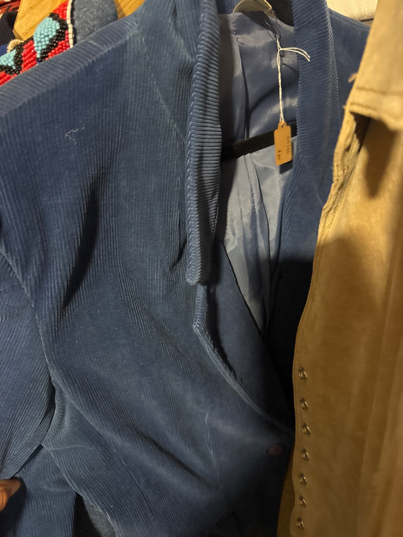 Royal blue courd jacket