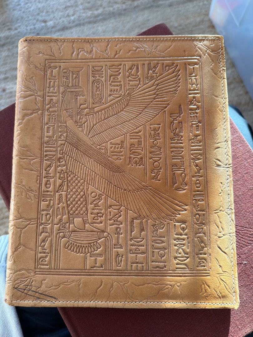 Hand tooled Egyptian book cover