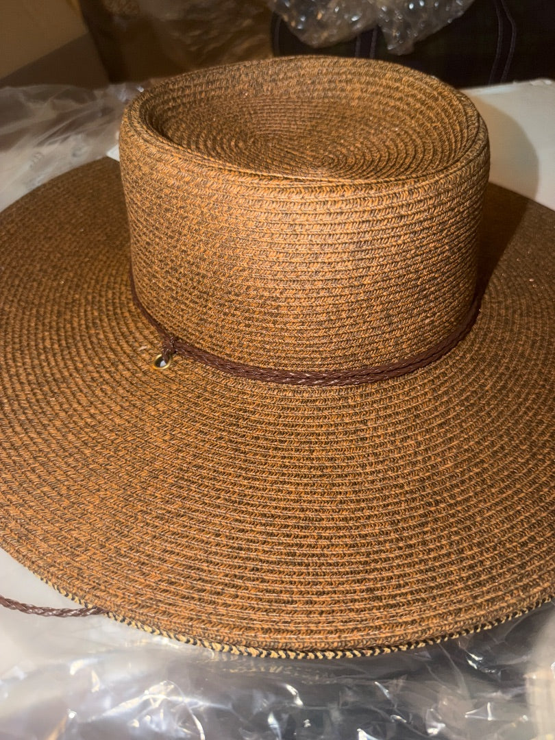 Brown Solove Woven hat unisex