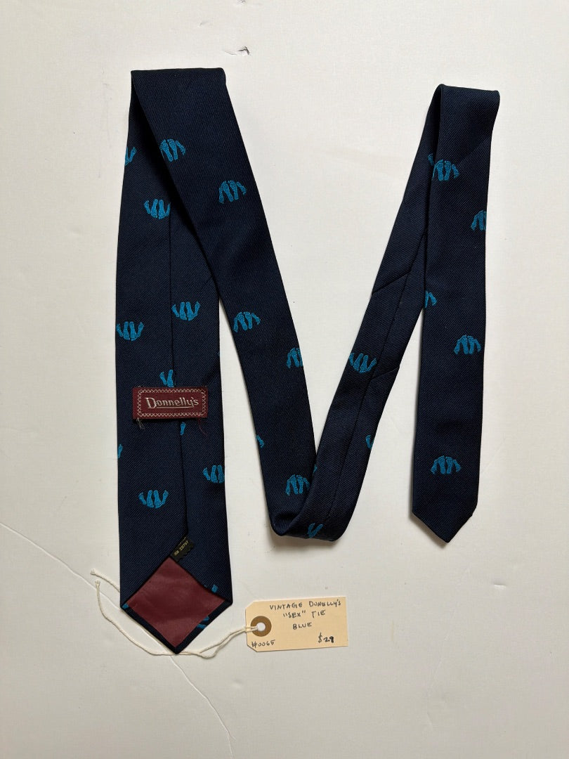Blue Donnelly’s Vintage Donnelly’s Sex tie -blue, OS