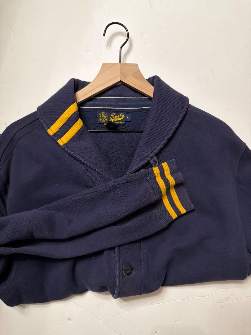 Blue Ralph Lauren Vintage rugby Ralph Lauren captains cardigan sweatshirt L, L