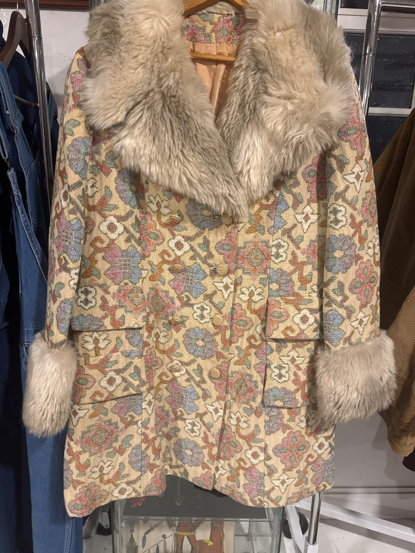1960’s brocade tapestry Penny lane coat