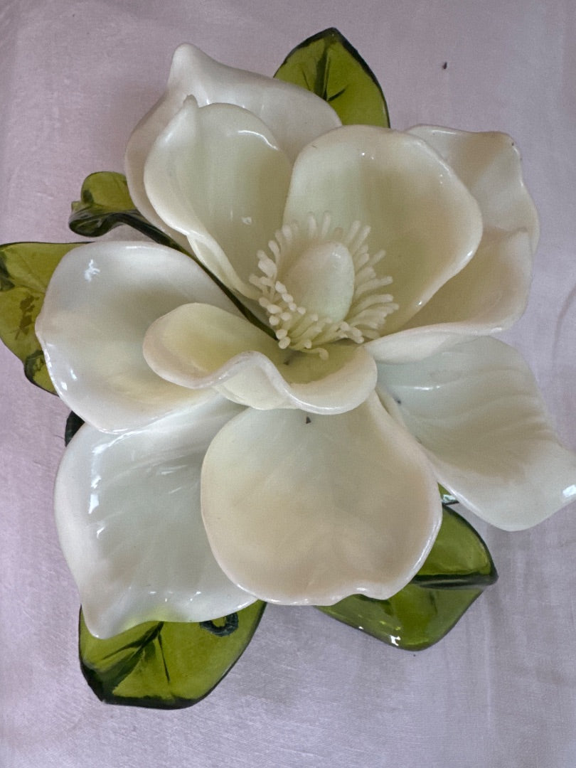 Lucite magnolia flower