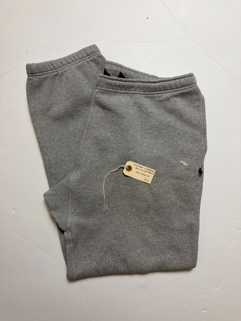 Grey Levi’s Vintage distressed polo sweatpants size medium, made in USA, Medium