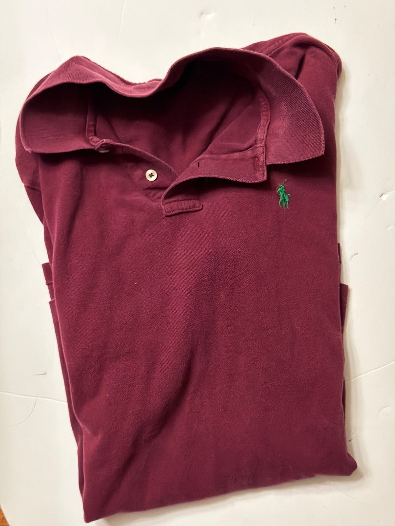Maroon Ralph Lauren Vintage polo Ralph Lauren polo shirt maroon, L