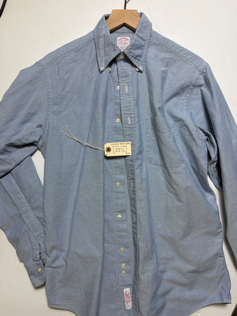 Blue Brooks brothers Vintage Brooks Brothers made in the USA Oxford cloth button-down 15.5 - 35, 15.5 35