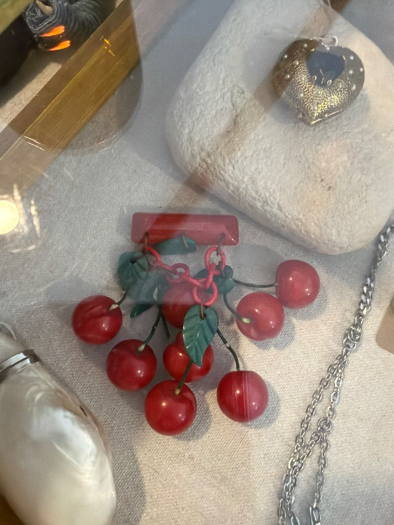 1940’s cherry brooch