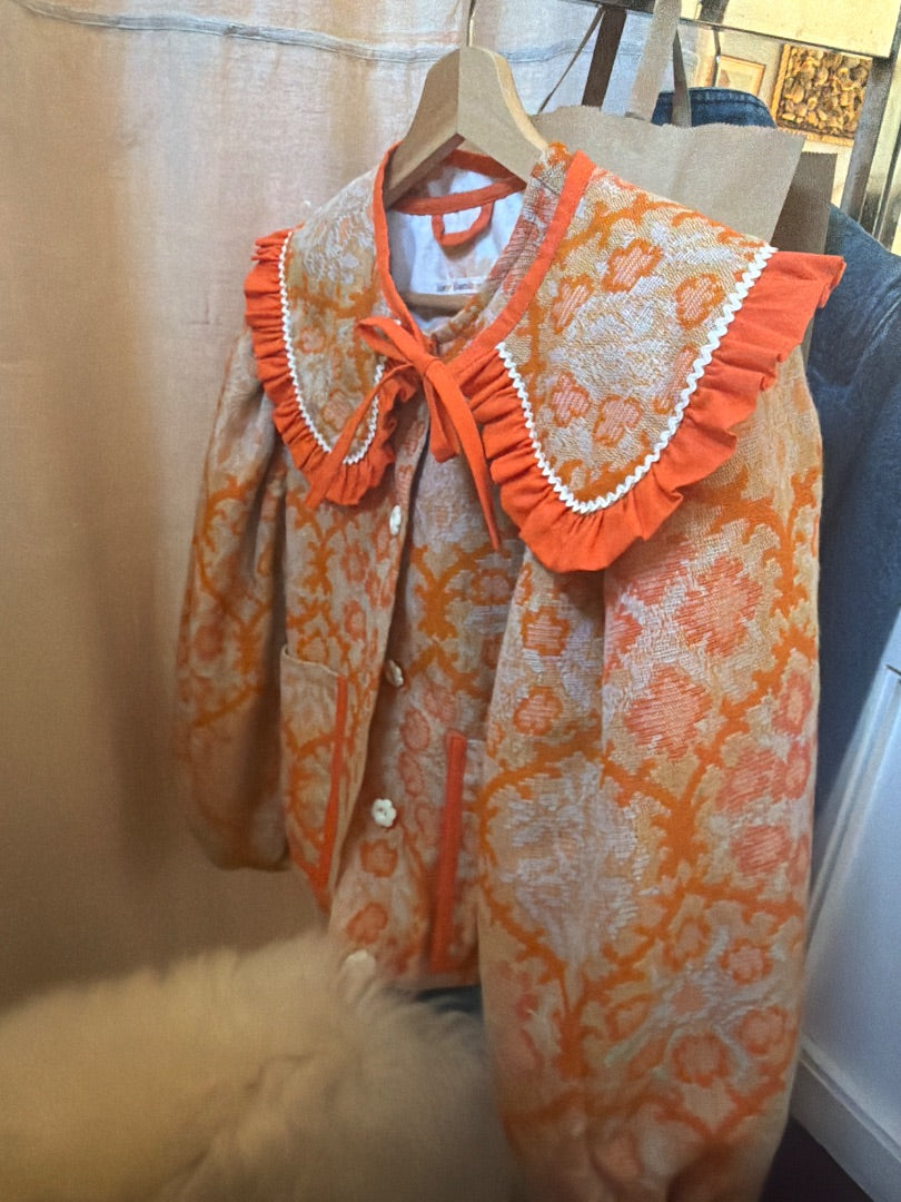 Hand made vintage fabric coat