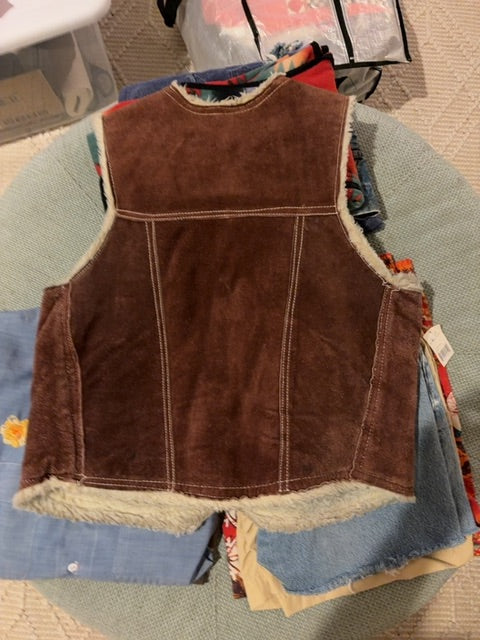 Leather Genuine Leather clothing: vintage, L