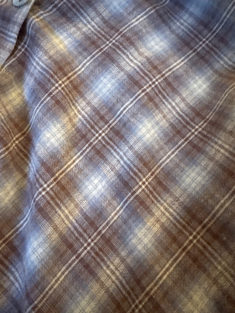 Plaid with MOP buttons