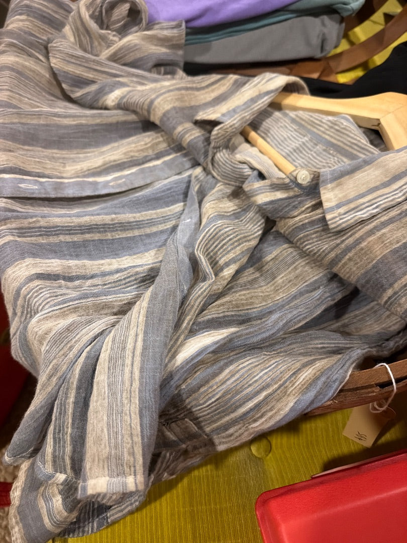 Linen striped blouse