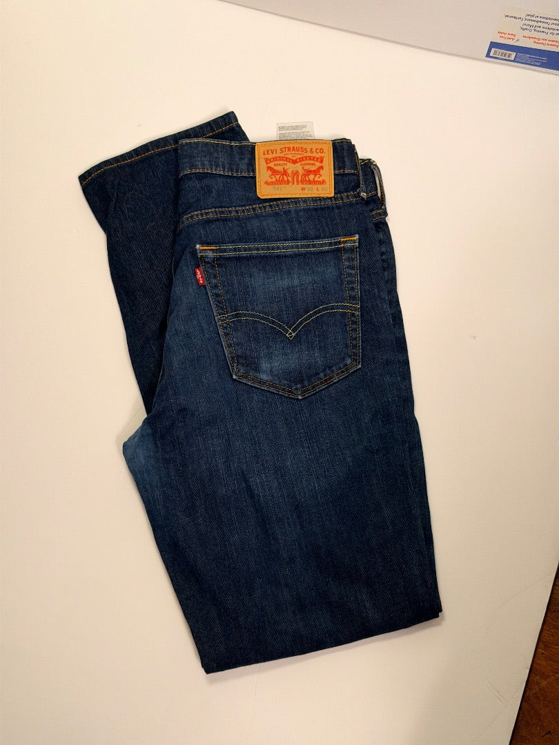 blue Levis Levi's 541 Dark Wash Jeans 32x32, 32x32