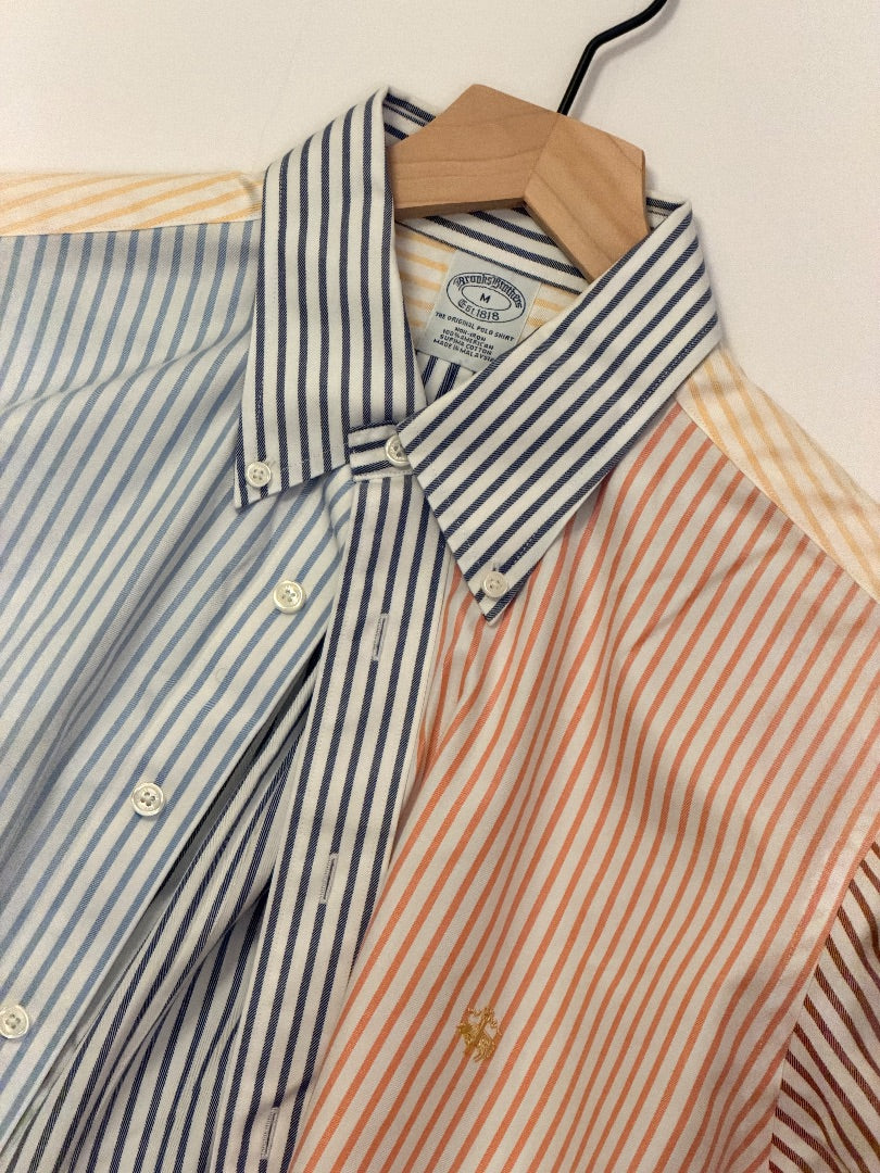 Multi Brooks Brothers Vintage Brooks Brothers Poplin Multi-Stripe Fun Shirt, M