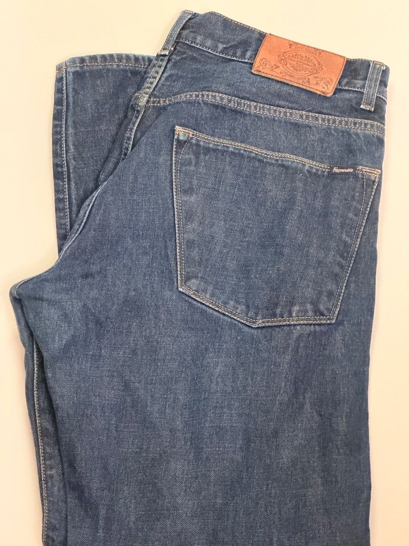 Blue Faconnable Faconnable Designer Selvedge Jeans 36, 36
