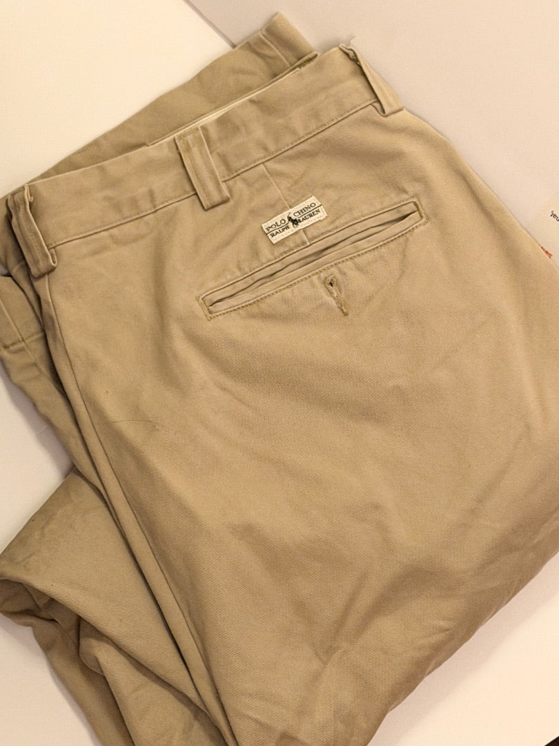 Tan Ralph Lauren Vintage Polo Ralph Lauren Chinos 36x30, 36x30