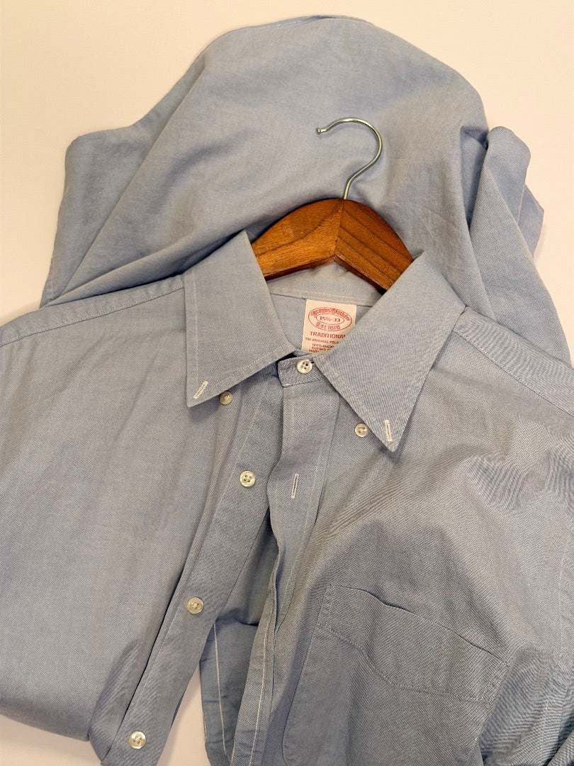 Blue Brooks Brothers Vintage Lightweight Brooks Brothers Oxford Cloth Button Down Shirt, M