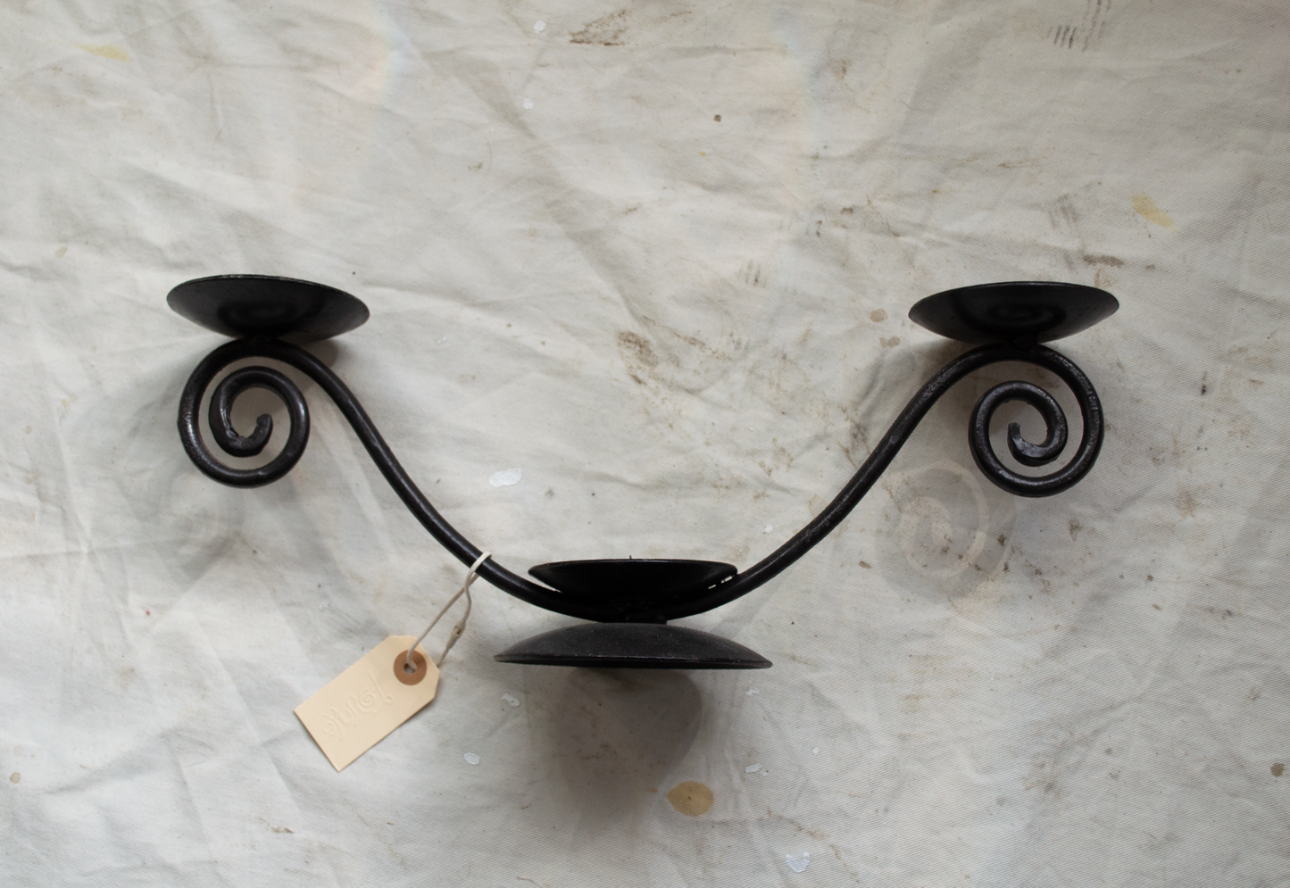 Swirly Metal Candelabra