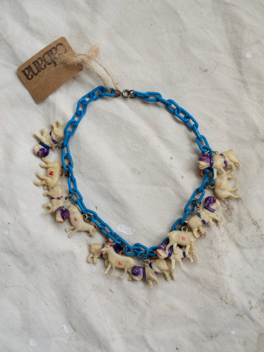 1930s Celluloid Charm Necklace