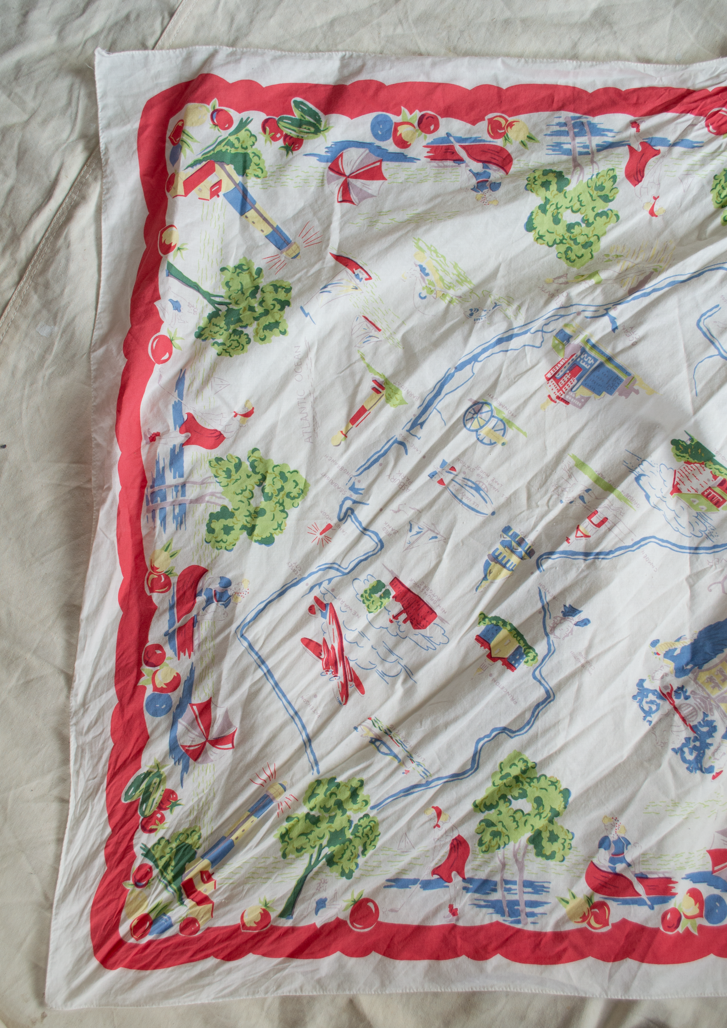 1980s RL Printed Scarf