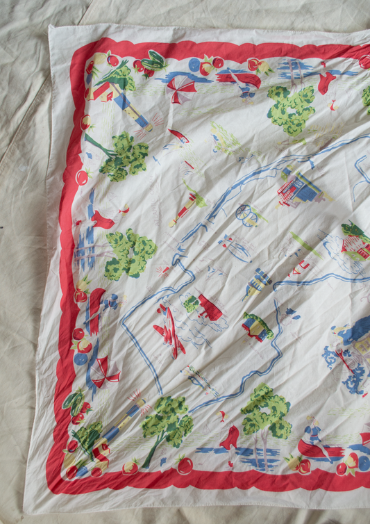 1980s RL Printed Scarf