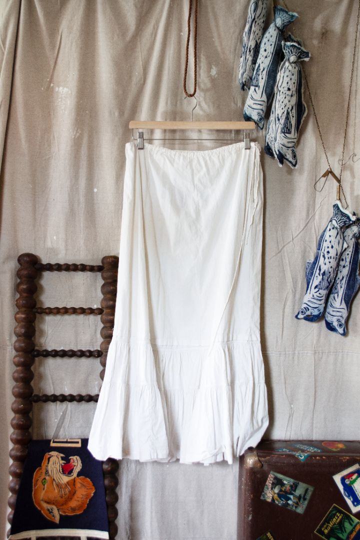 1910's Edwardian Cotton Skirt (XS-M)