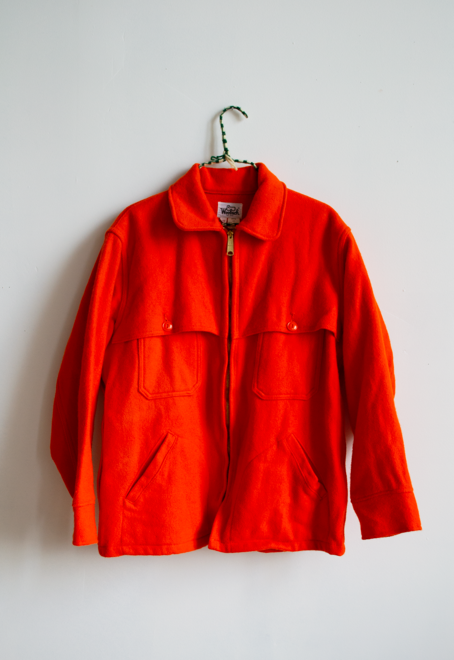 Orange Woolrich Hunting Jacket, M