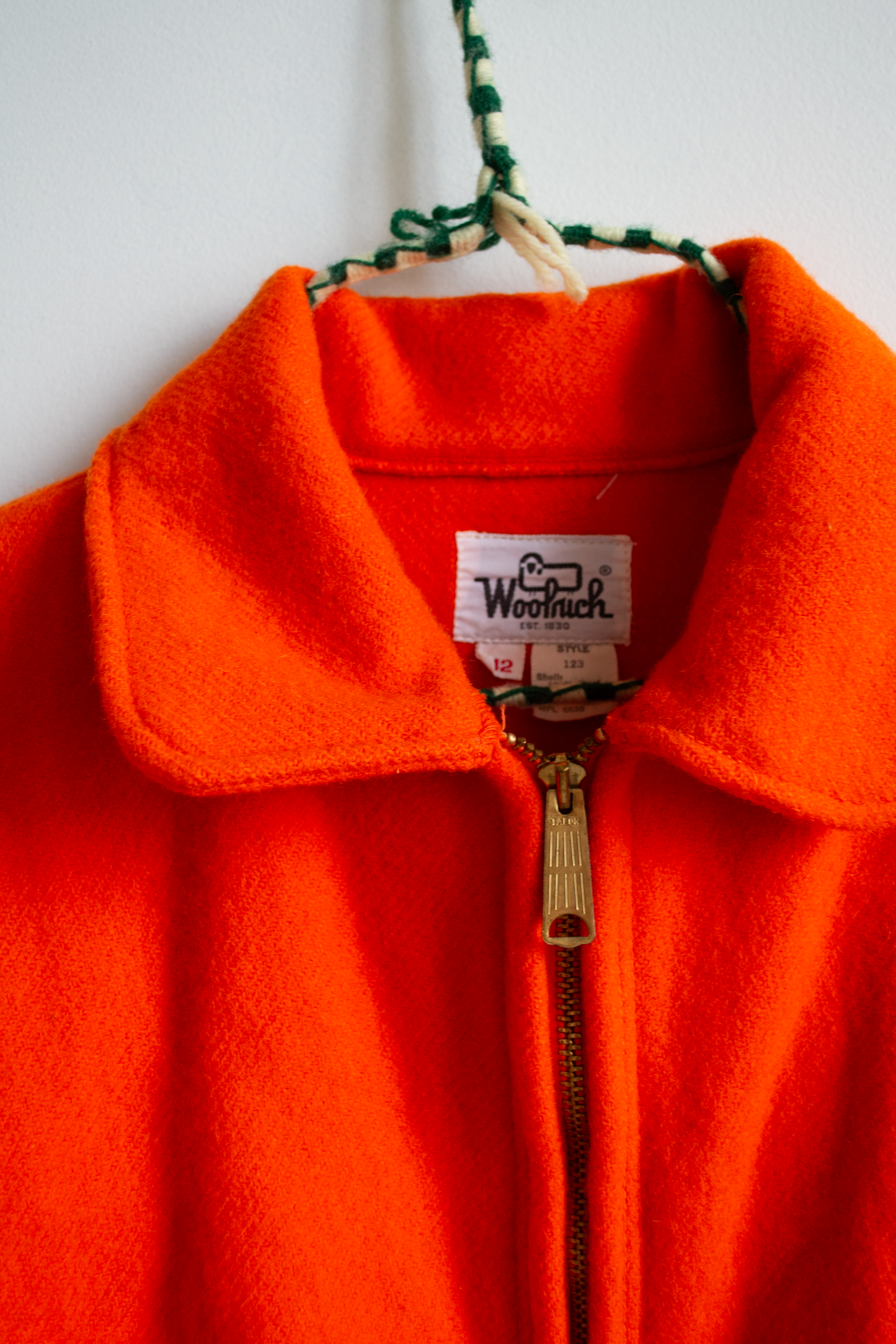 Orange Woolrich Hunting Jacket, M