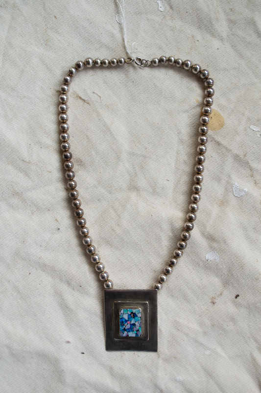 Opal Mosaic 925 Necklace