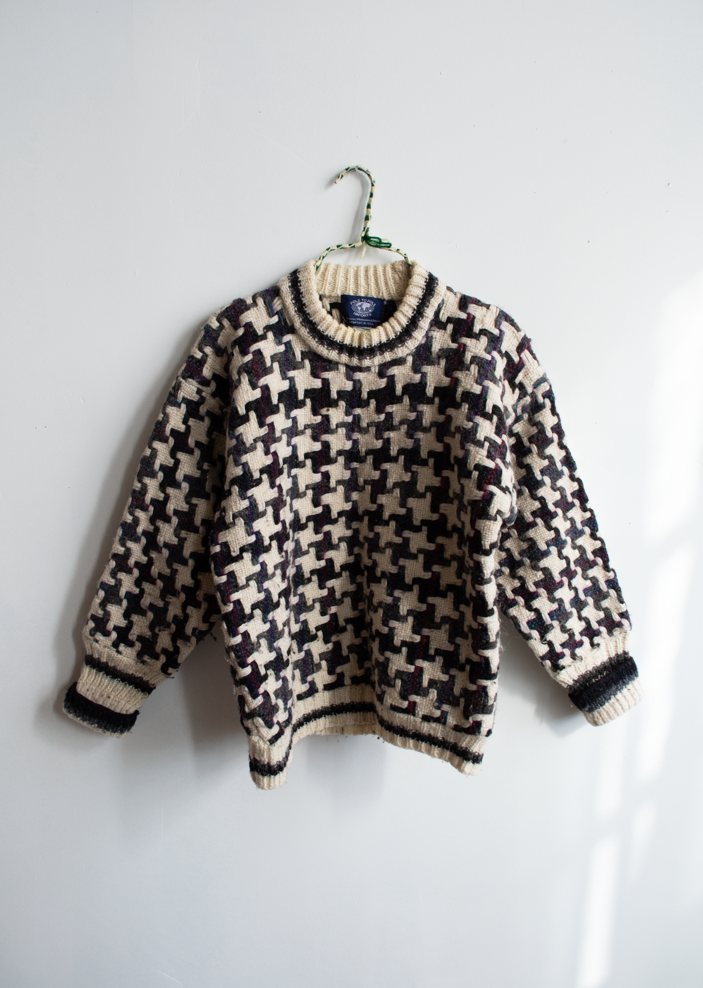 Houndstooth Sweater, L