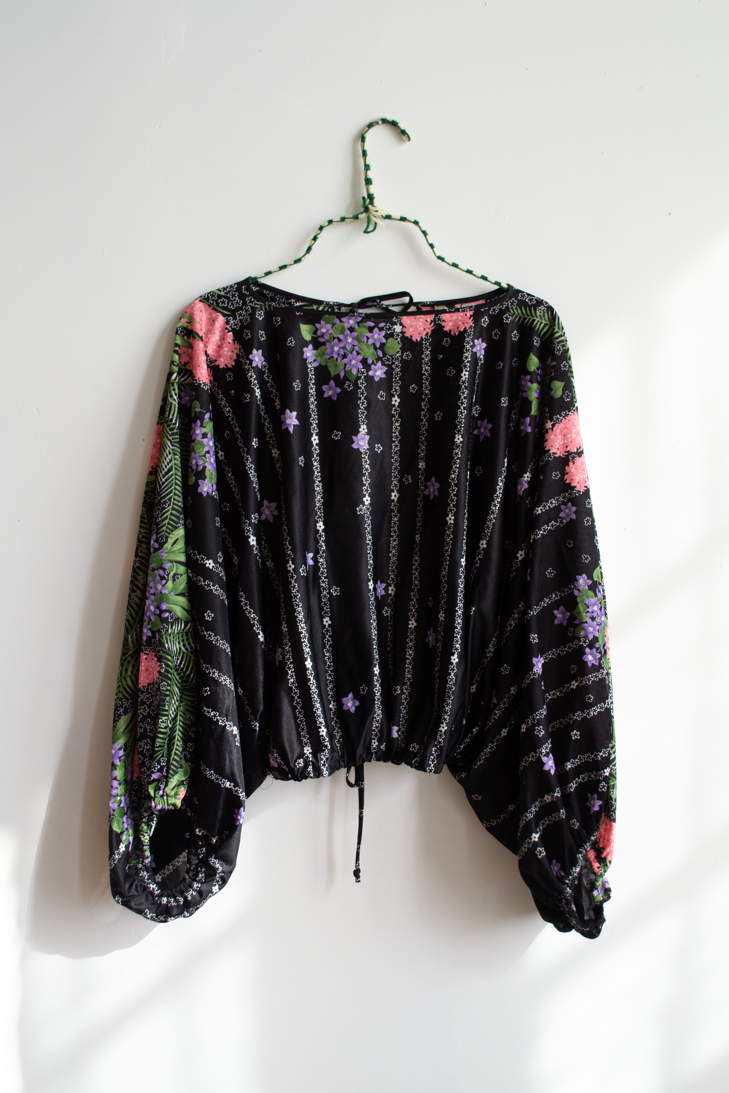 1970s Floral Disco Top, XS-L
